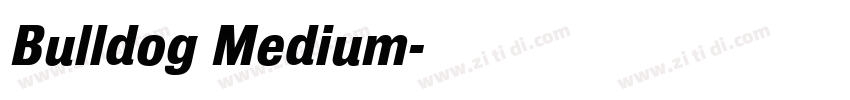 Bulldog Medium字体转换